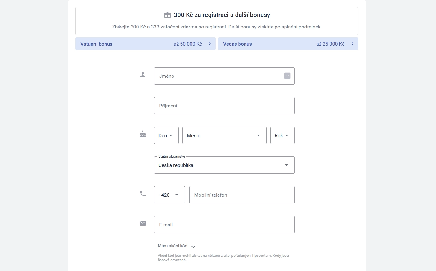 Proces registrace v Tipsport Casino - rychlý a bezpečný